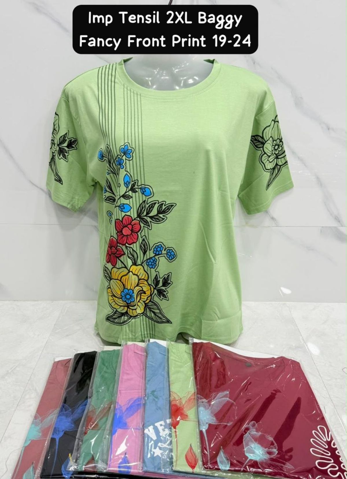 Women's IMP Tencil 2XL DTF Puff and Spray T-shirts
