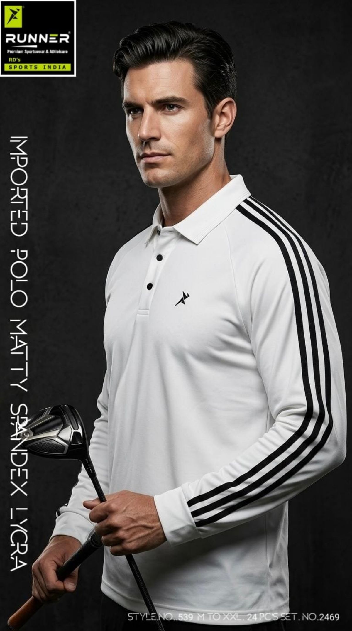 RUNNER Men's Polo T-shirts Set D No- 539