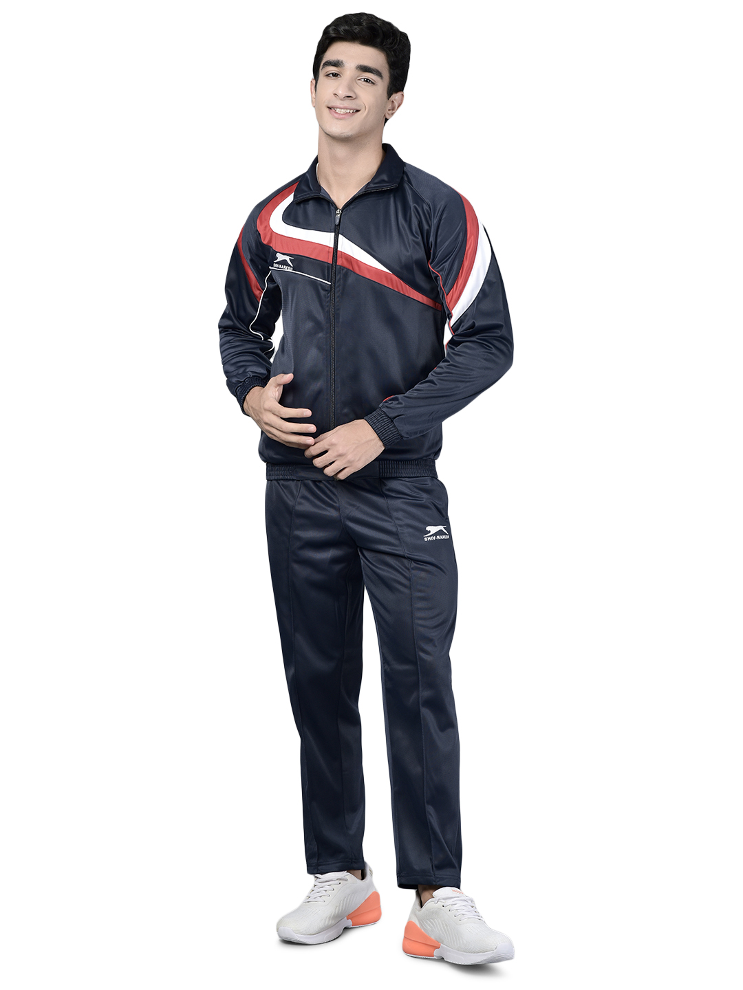 Men's Tracksuit  450A-TP-Navy/Red/White-S