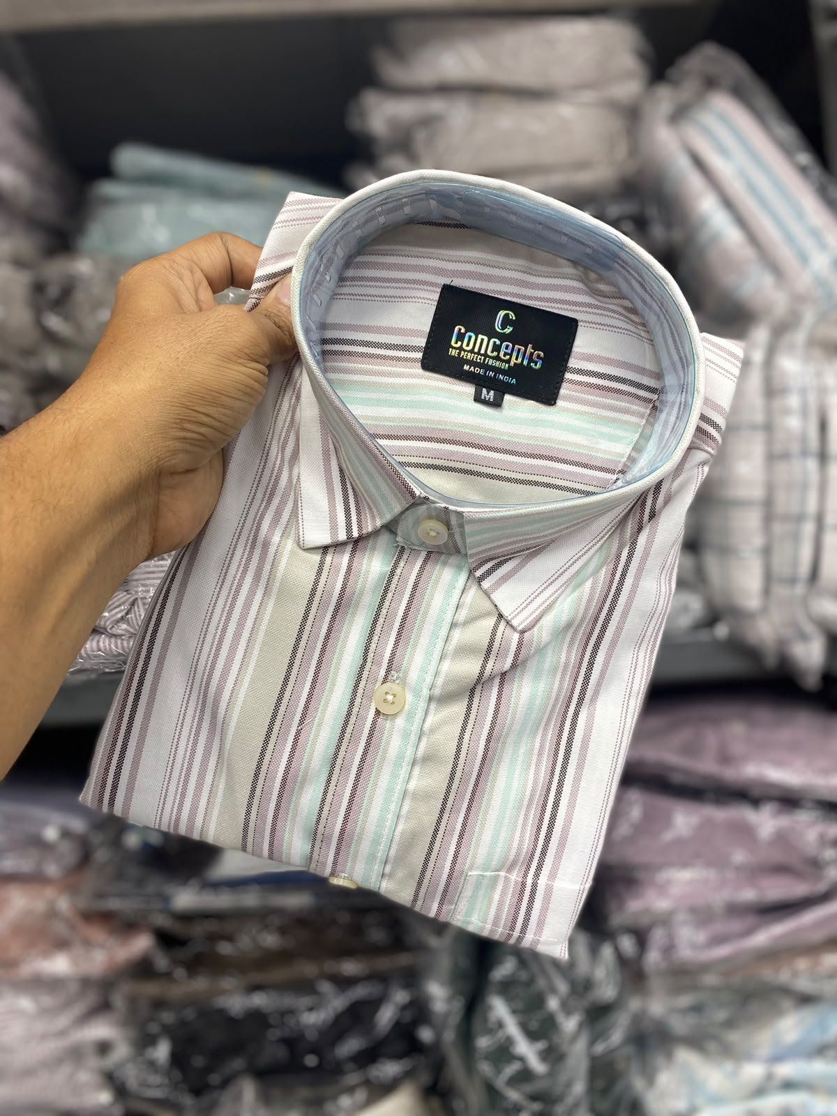 Concepts Men's Shirts Oxford Cotton Stripes