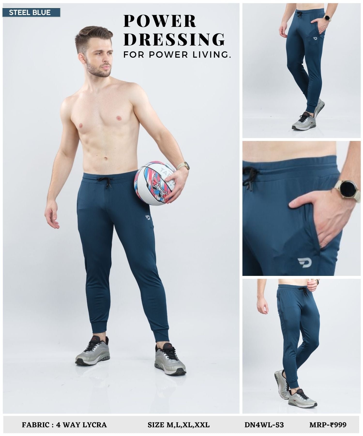 Imported 4way Taiwan Lycra Lower ( 280 GSM)