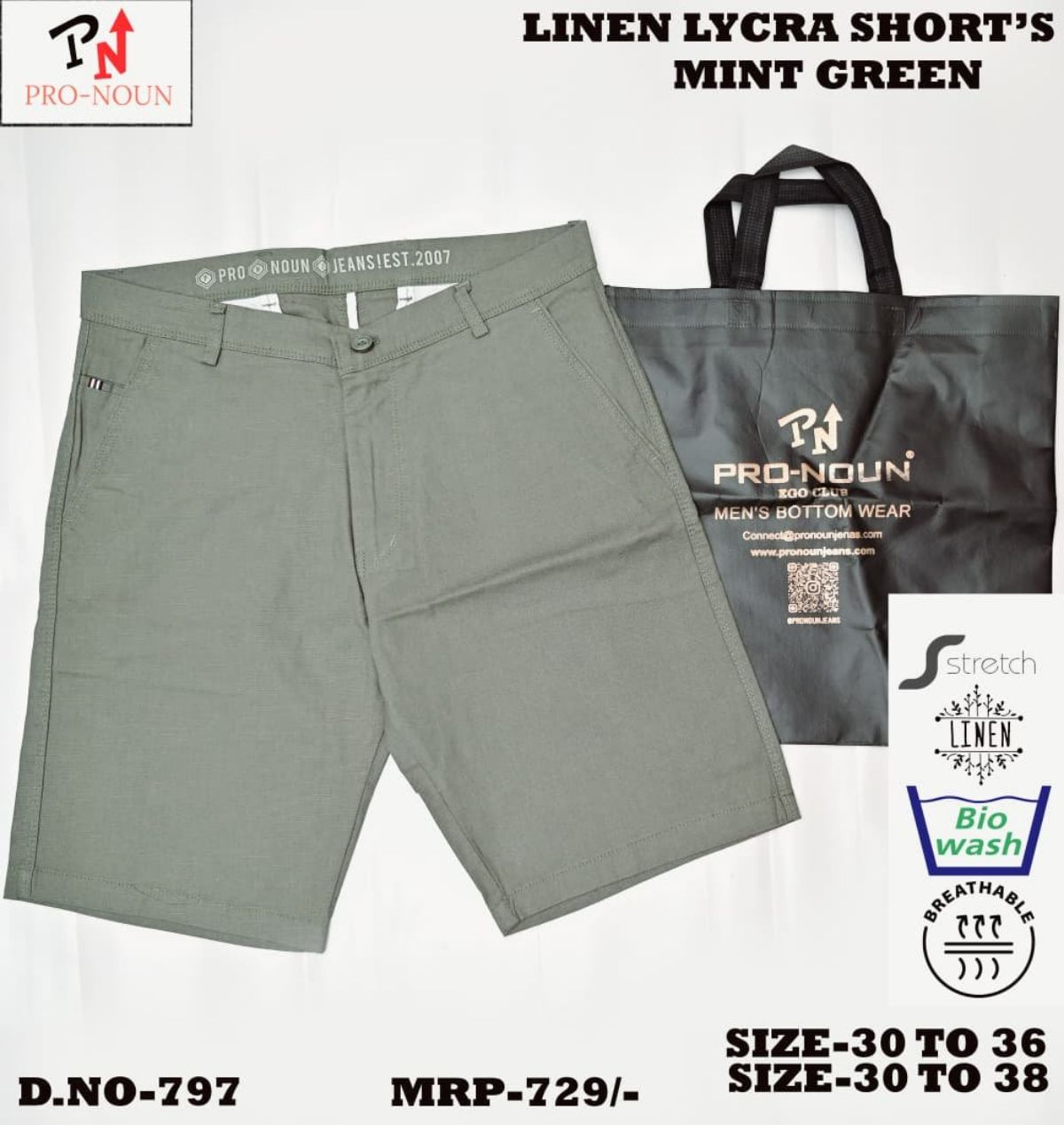 Pro-Noun Men's Shorts - 797 (30-36)