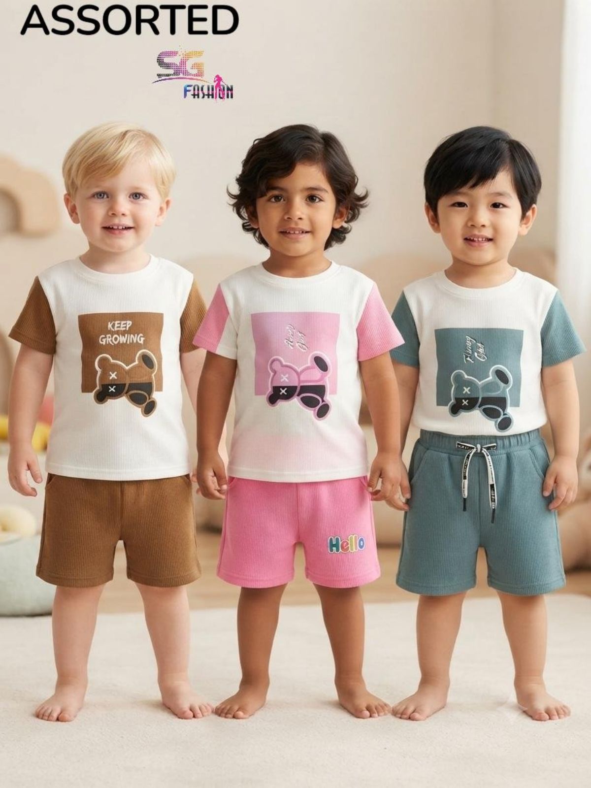 SG Fashion Boys Top Bottom Set