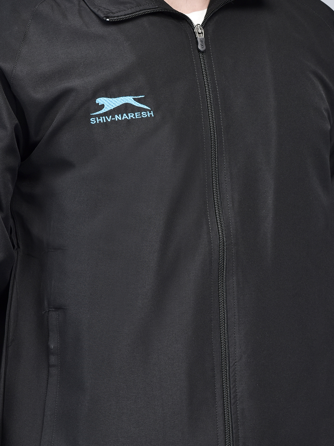 Men's Tracksuit  493A-Black/Cyan-S-TZ