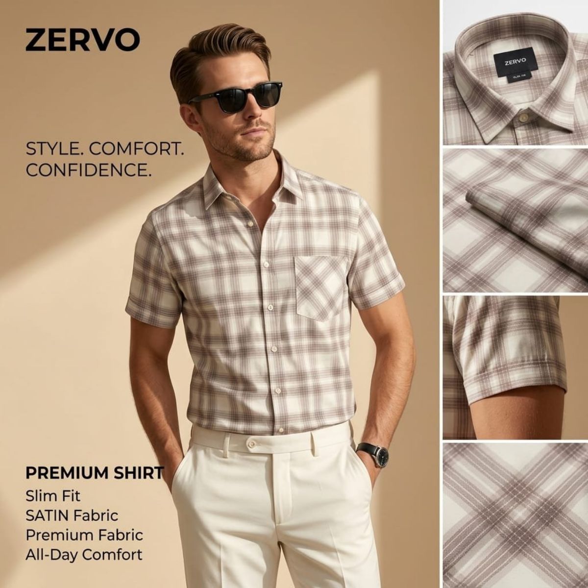 Zervo Men's Cotton Printed Shirts