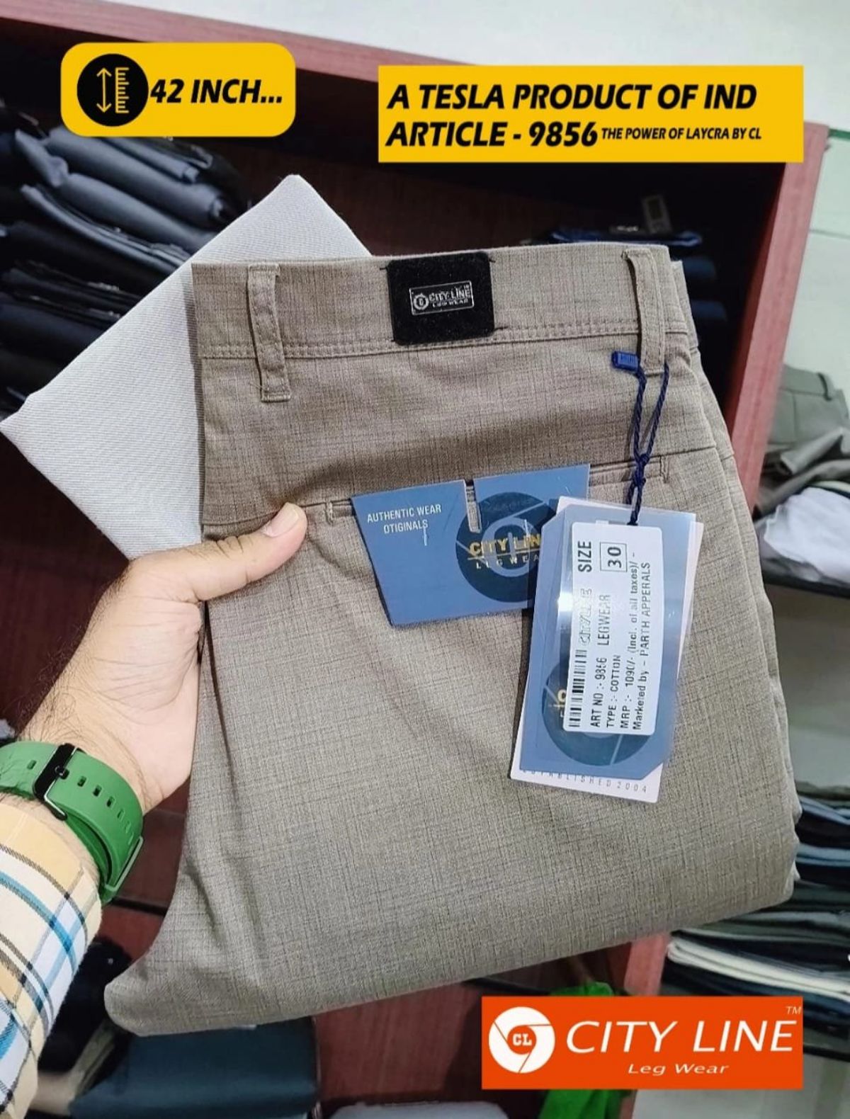 Men's Premium Formal Pants -9856