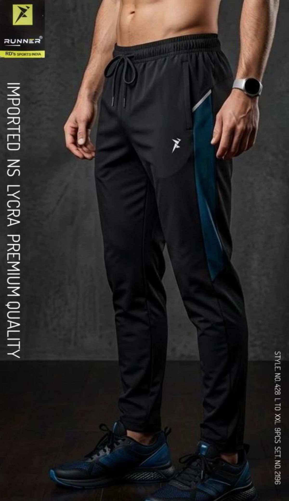 RUNNER Men's Trackpants D No- 428