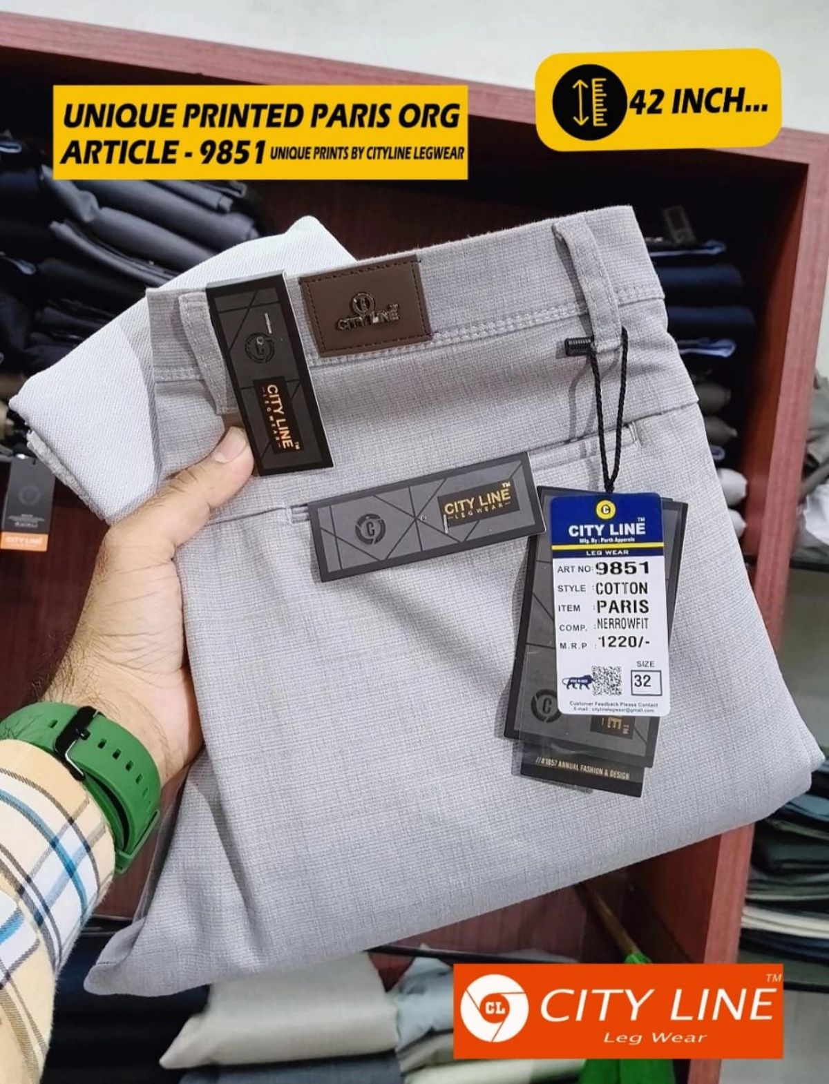 Men's Premium Formal Pants -9851