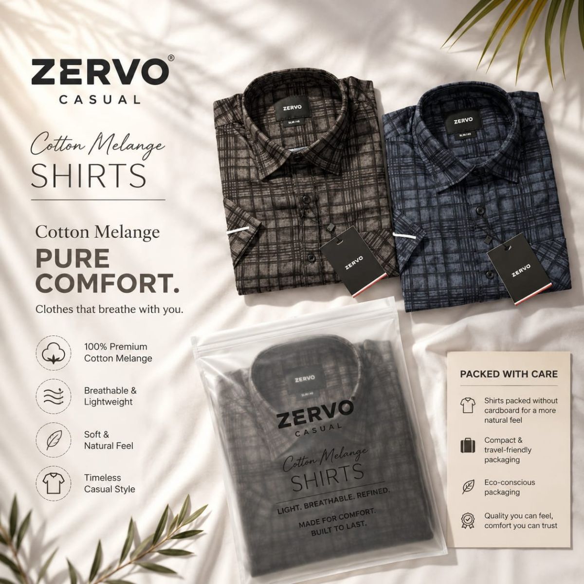 Zervo Men's Cotton Printed Shirts