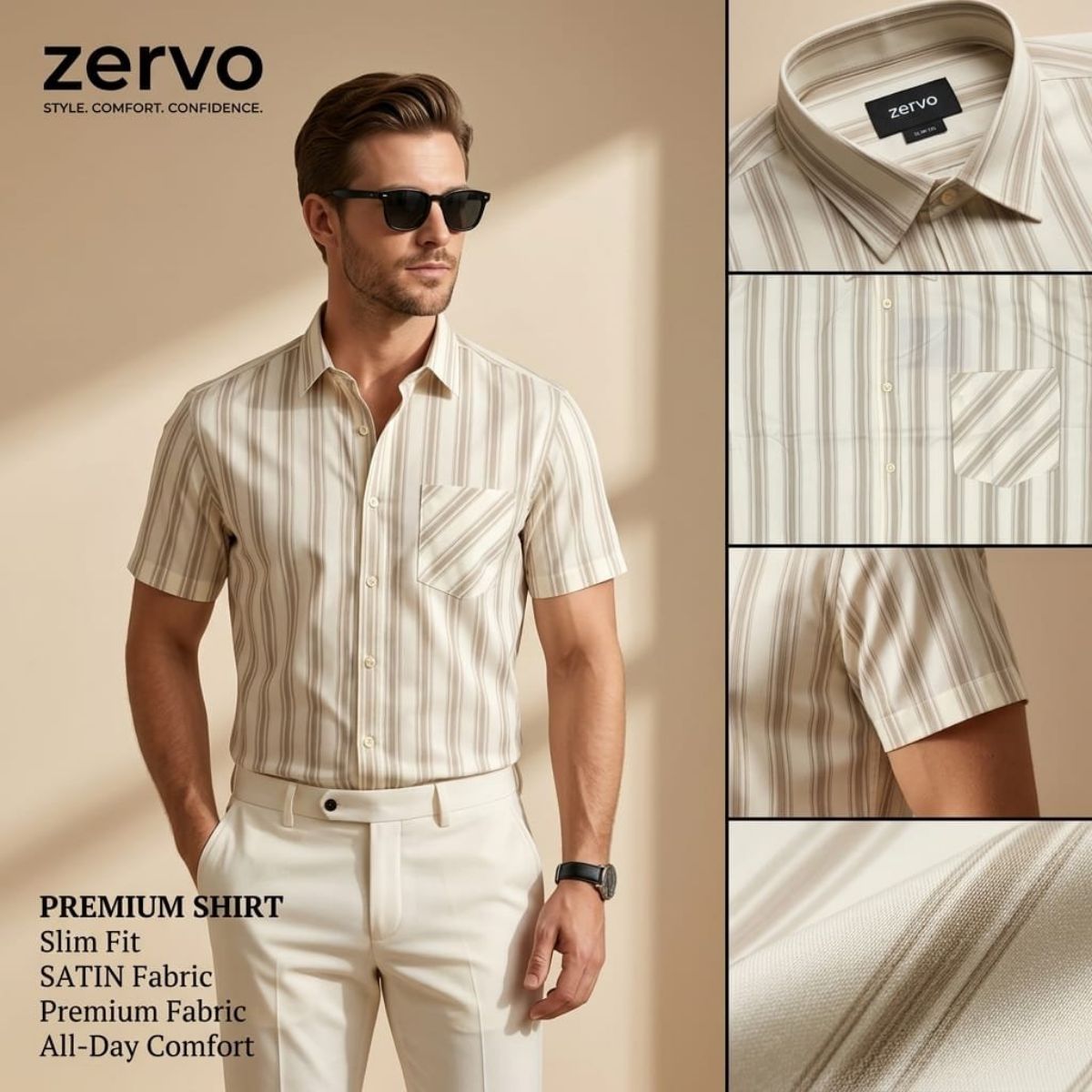 Zervo Men's Cotton Printed Shirts