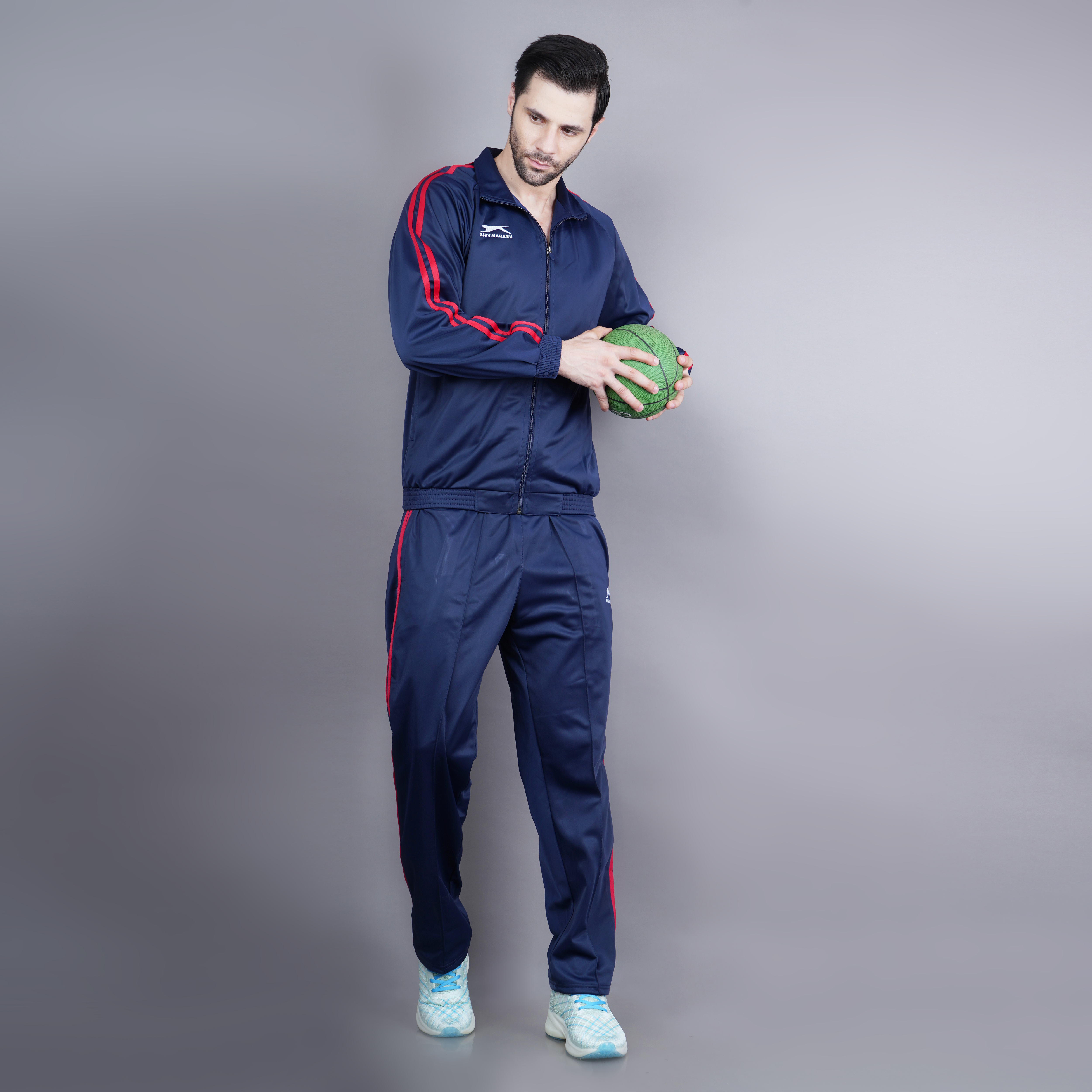 Men's Tracksuit  478-TP-Navy/Red-XXL