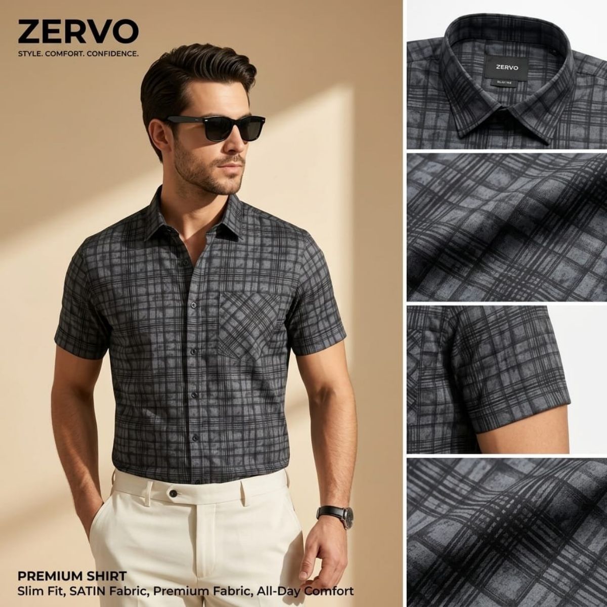 Zervo Men's Cotton Printed Shirts