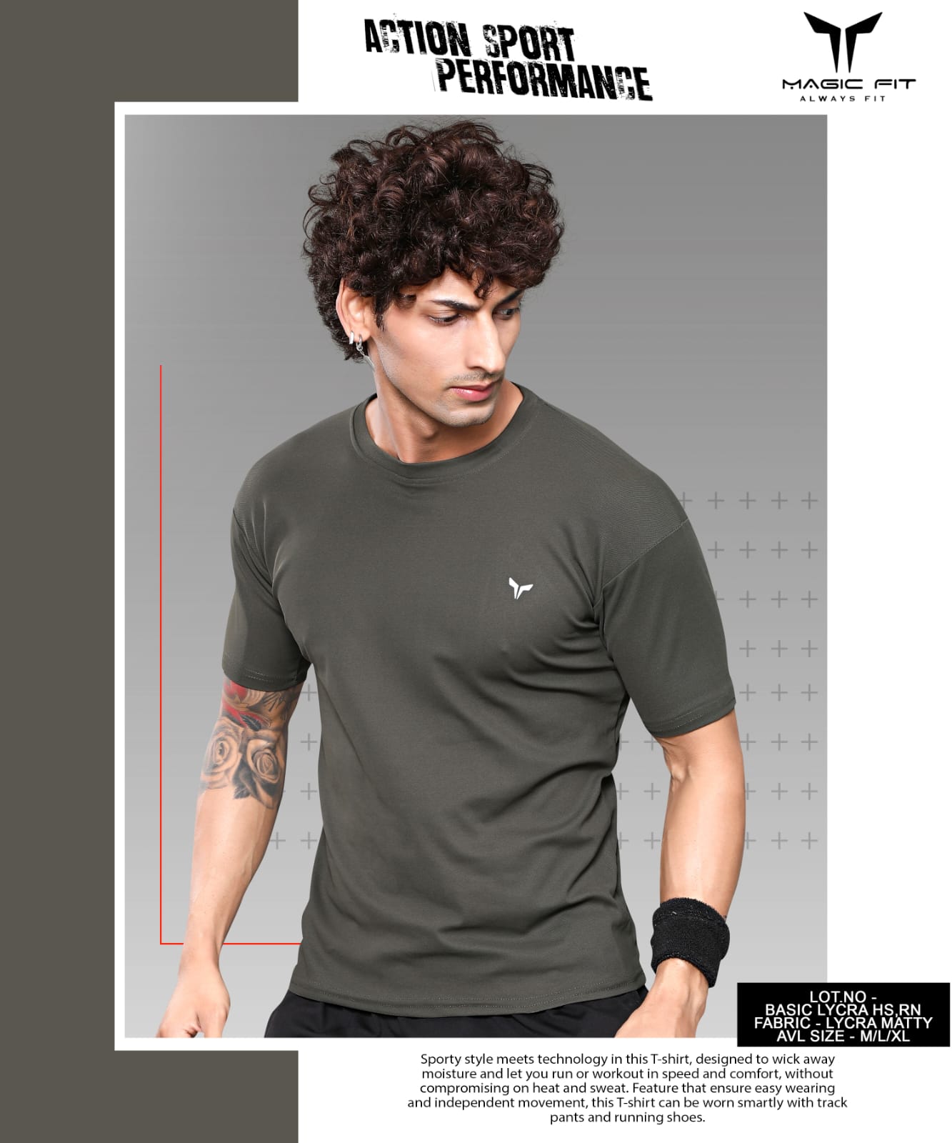 Magic fit Mens Half Sleeve Round NeckTshirt