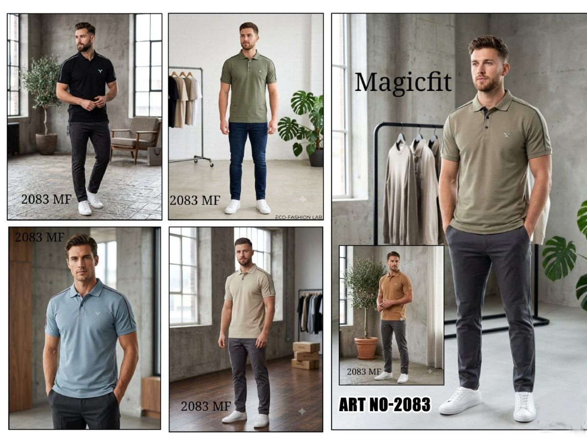 Magicfit Men's Half Sleeve Polo LN Solly T-shirts - 2083
