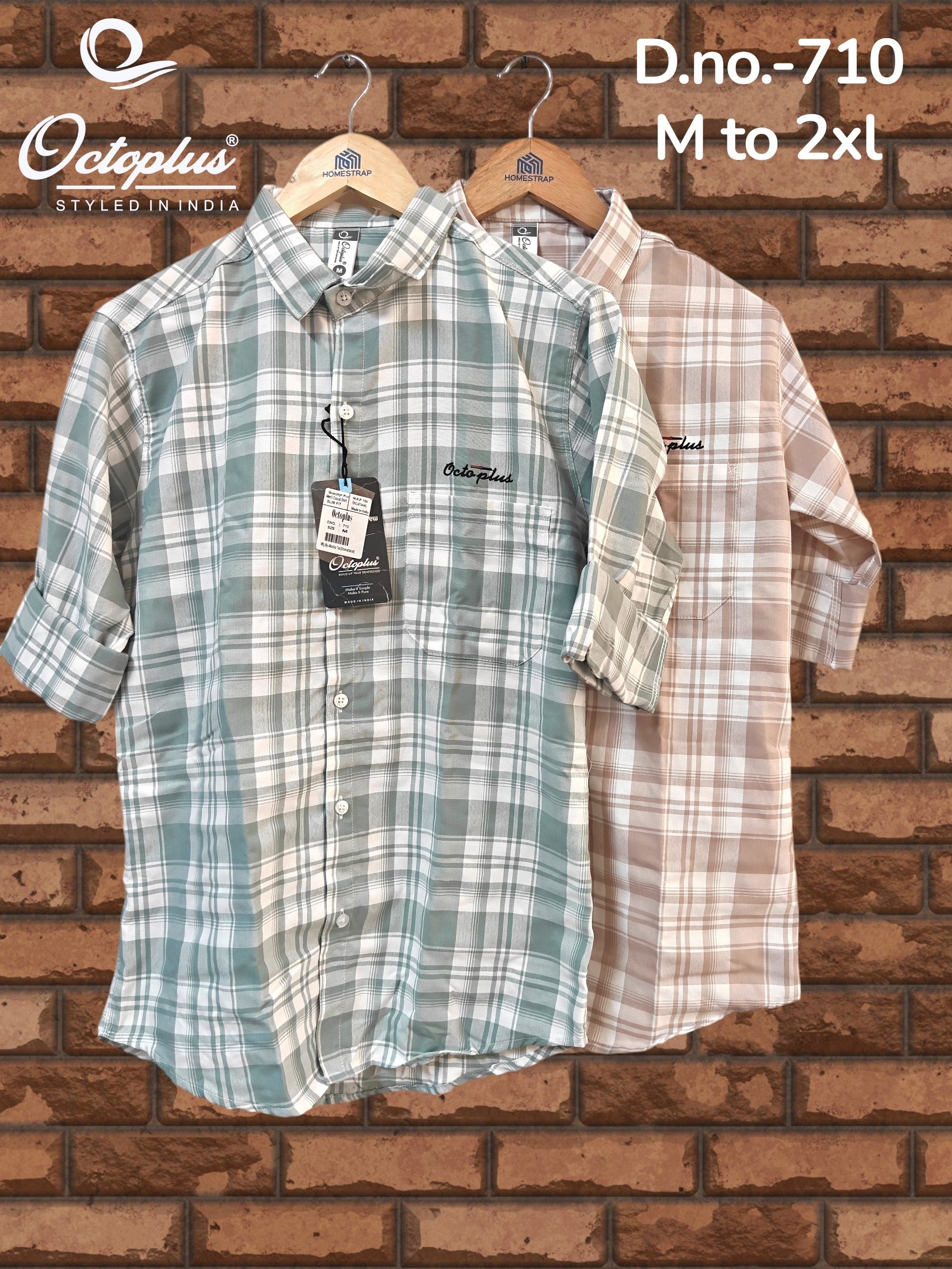 Octoplus Premium Oxford Checks Shirt For Men