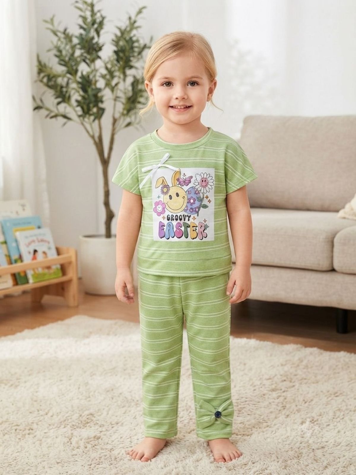 SG Fashion Kids Girls Top Bottom Set