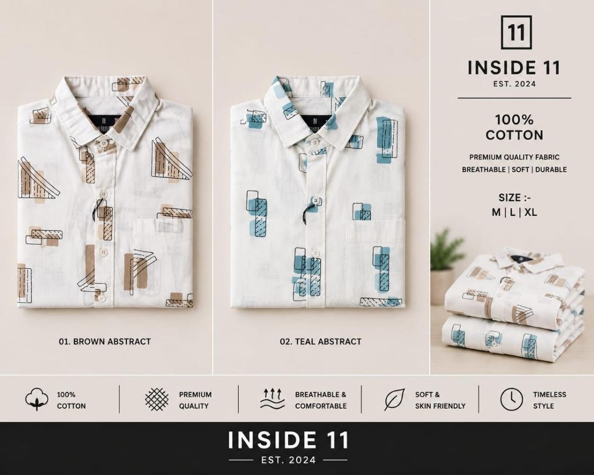 Men's 100% Pure Cotton Dobby Shirts