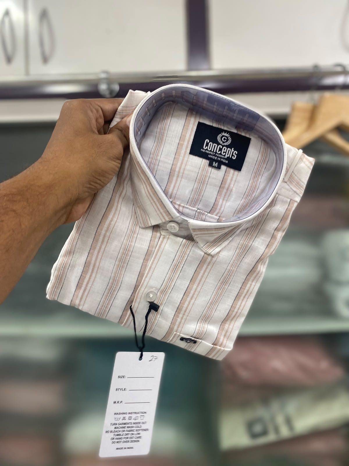 Concepts Men's Shirts Cotton Linen (2XL-4XL)