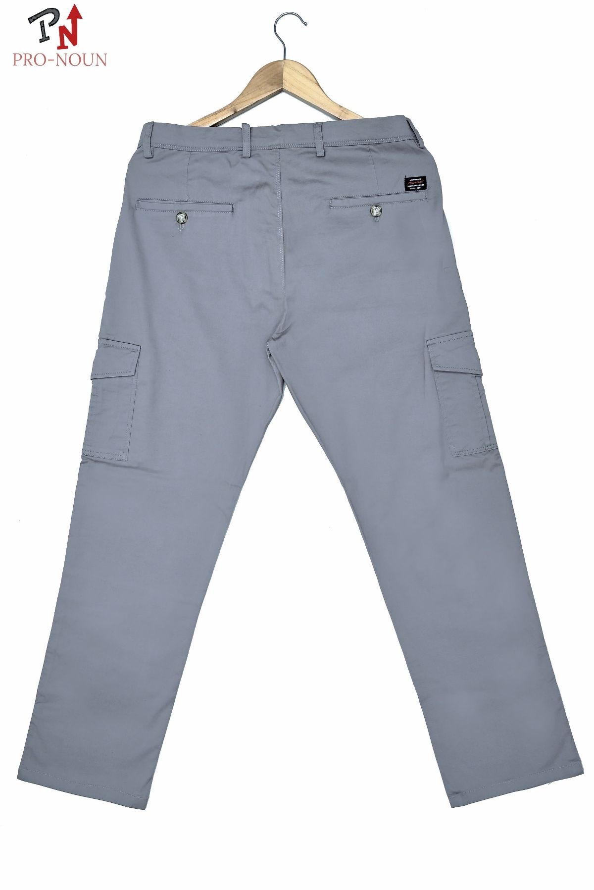Pro-Noun Men's Straight Fit Cargo Pants D No- 1816 -Lt Grey