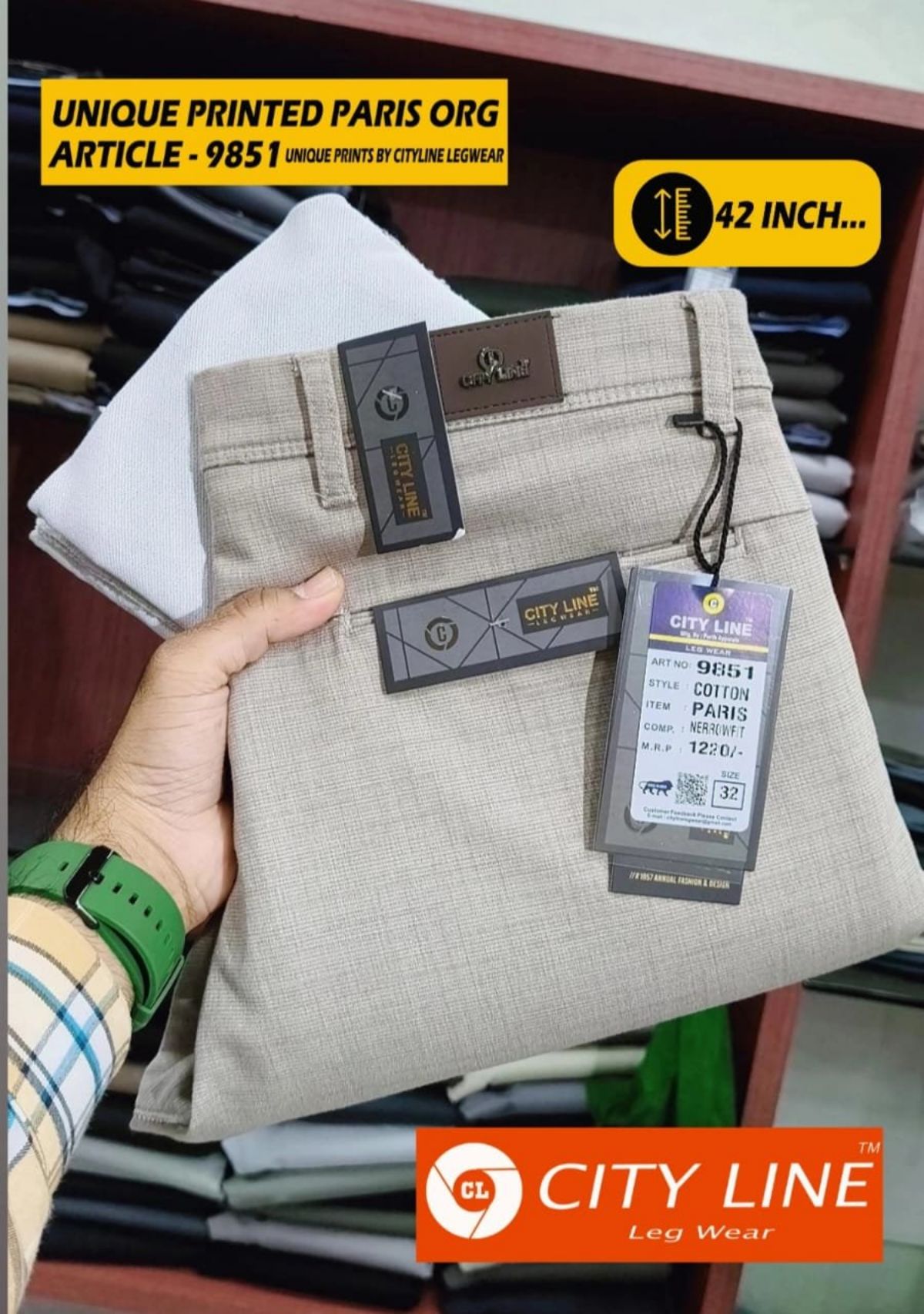 Men's Premium Formal Pants -9851