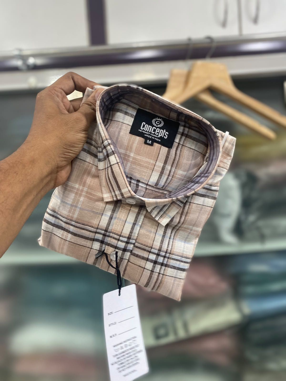 Concepts Men's Shirts Cotton Linen (2XL-4XL)