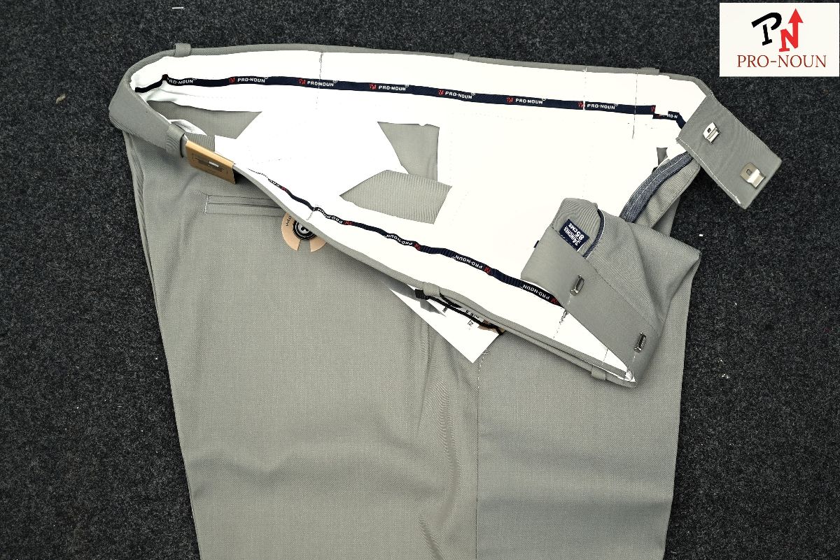 Pro-Noun Men's Men's Formal Trouser Pants With Adjustable belt D No- Signature 292-8 (28-32)- Mint Green