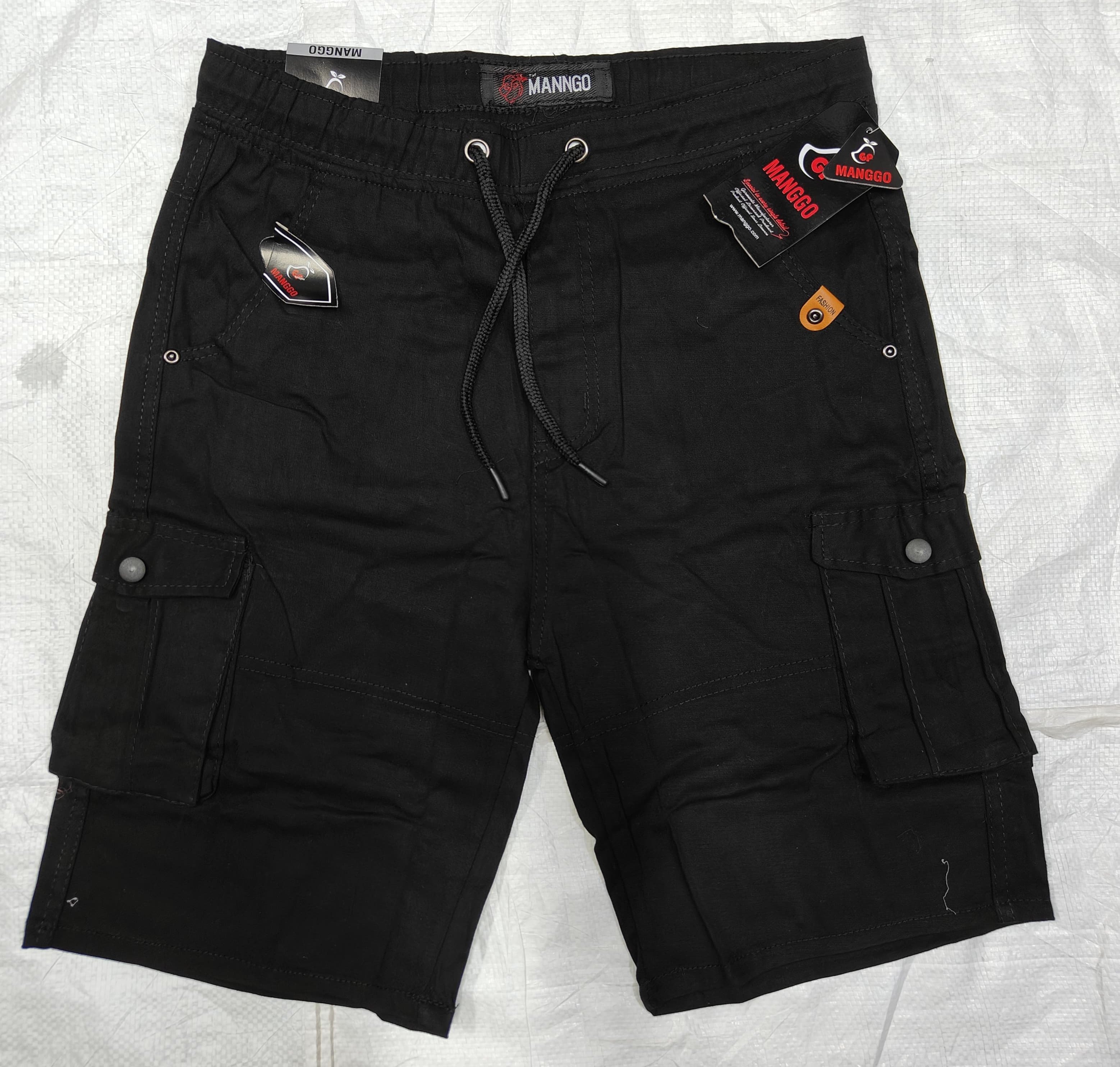 Mango Six Pockets Men's Shorts- Black