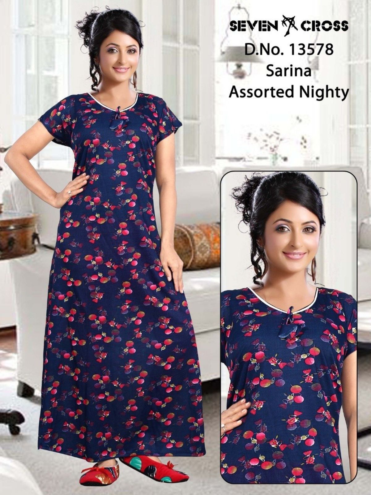 Seven Cross Women's Sarina Nighty D No- 13578