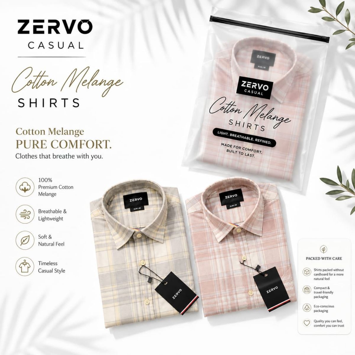 Zervo Men's Cotton Printed Shirts