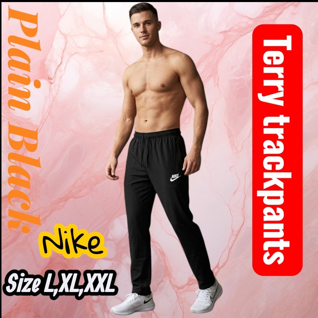 Shafin Men's Terry Trackpants-Black