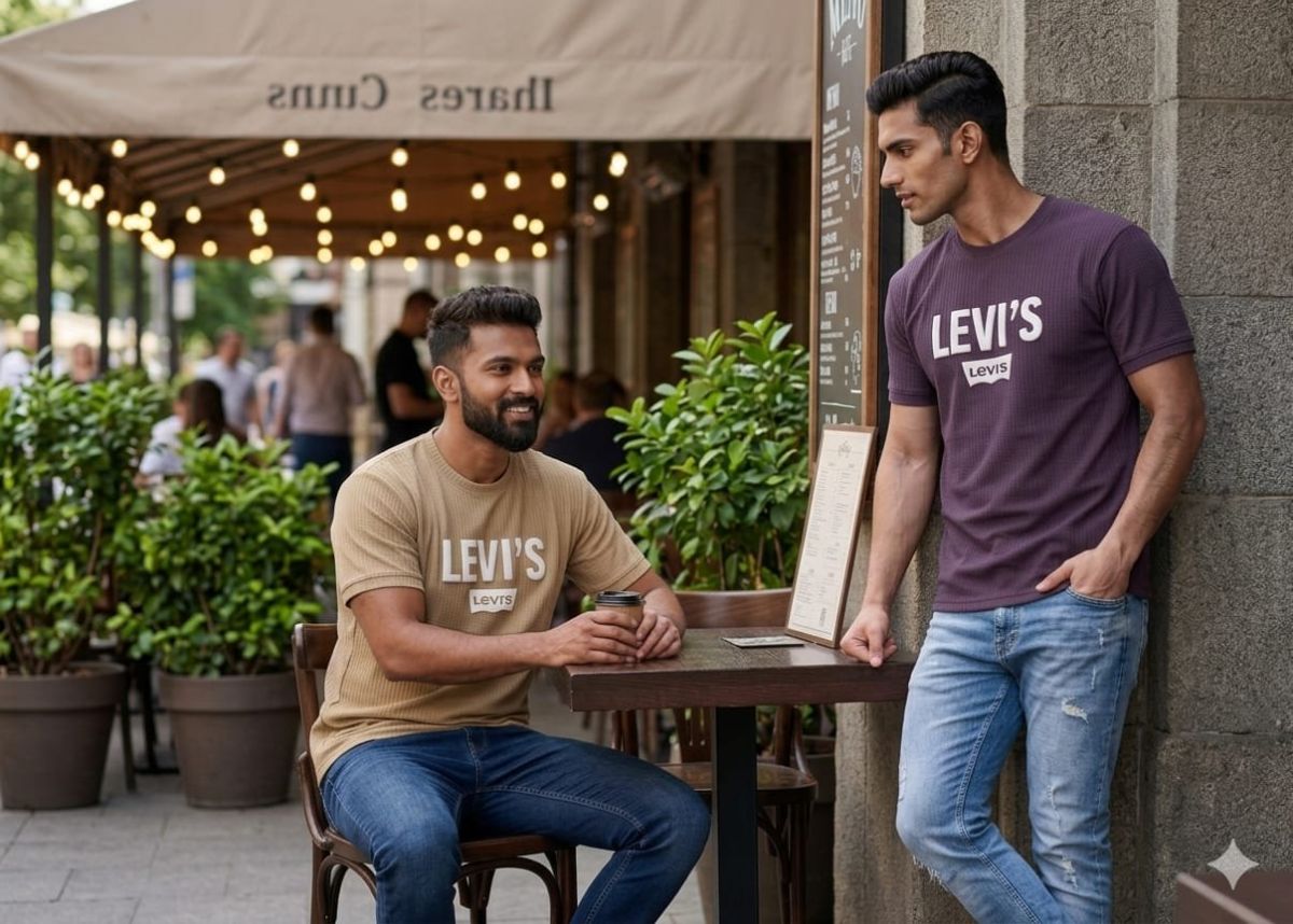 Men's LVS Frill Knit T-shirts