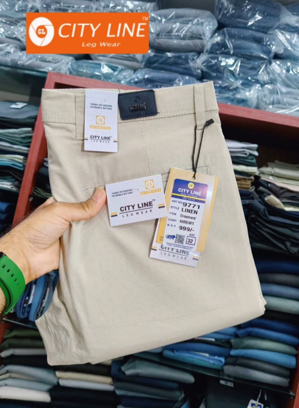 Men's Premium Linen Cotton  Formal Trousers