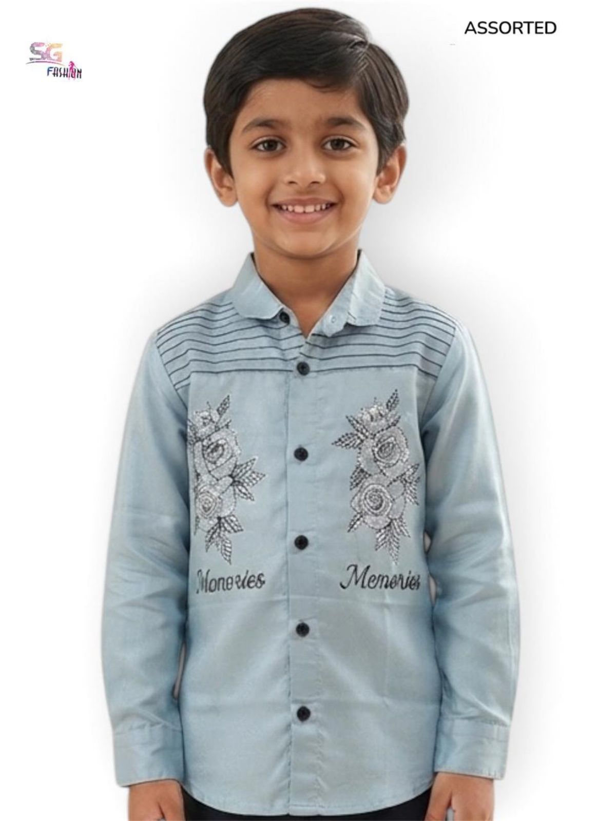 SG Fashion Kids Boys Shirts Set
