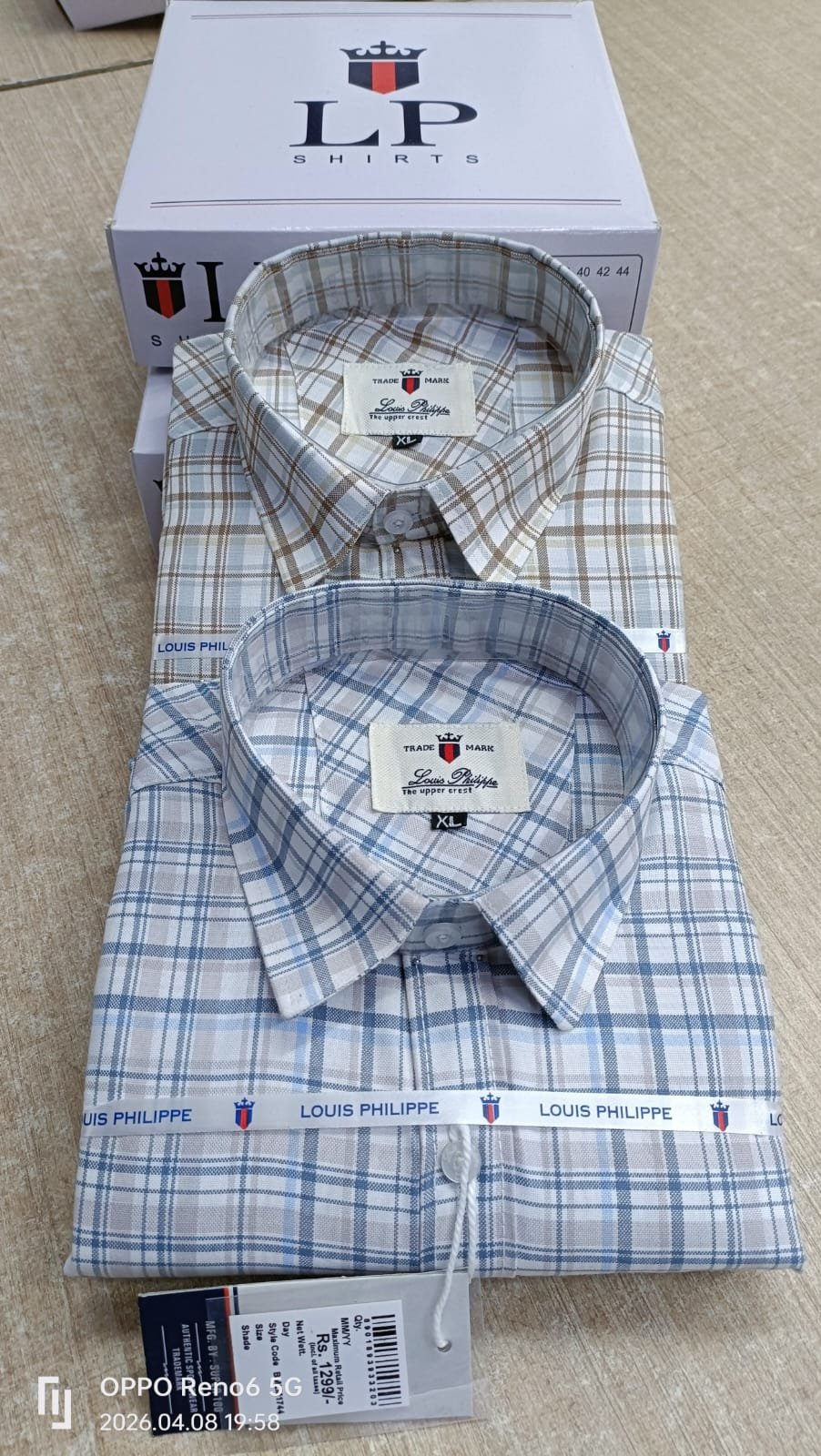 Men's Shirts Oxford check