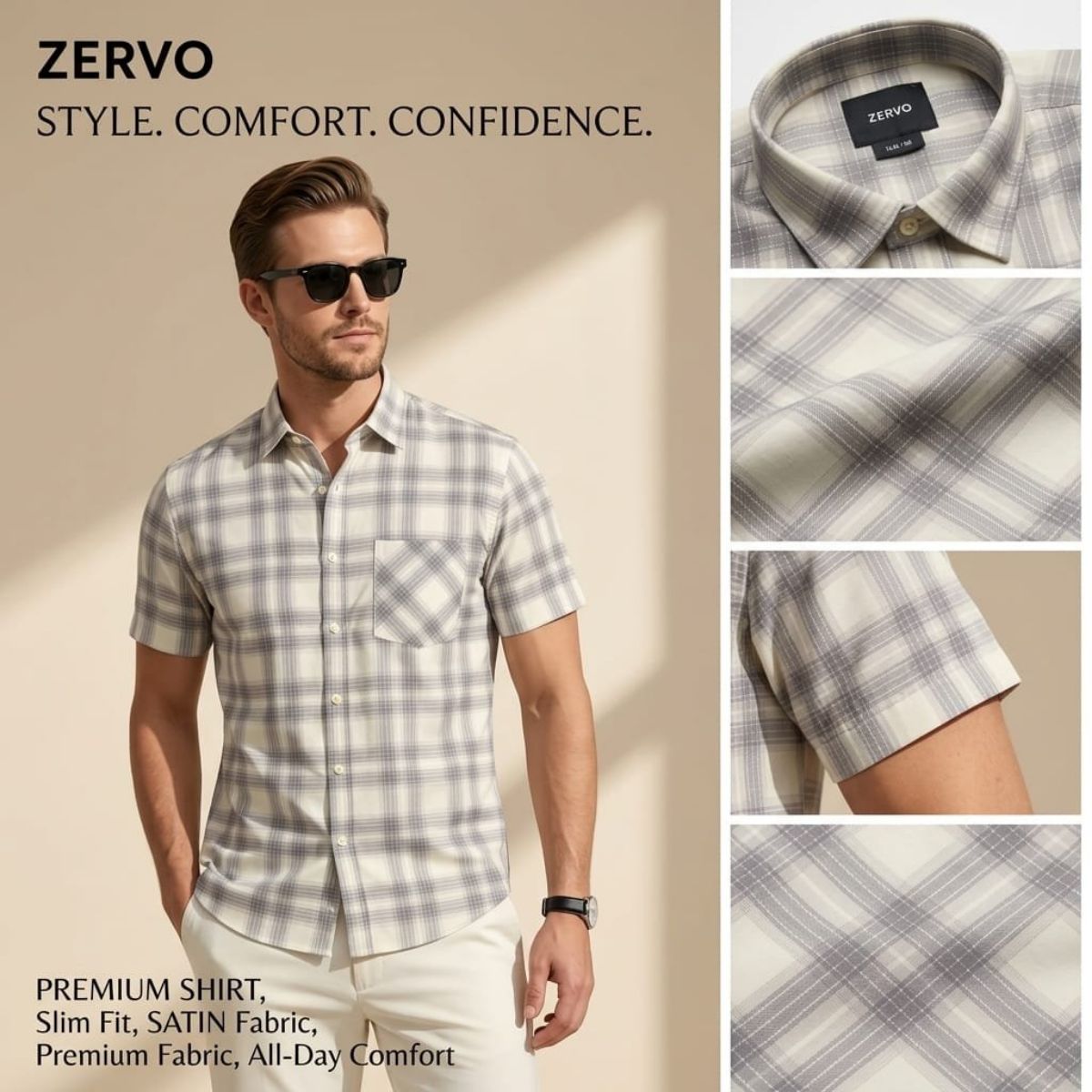 Zervo Men's Cotton Printed Shirts
