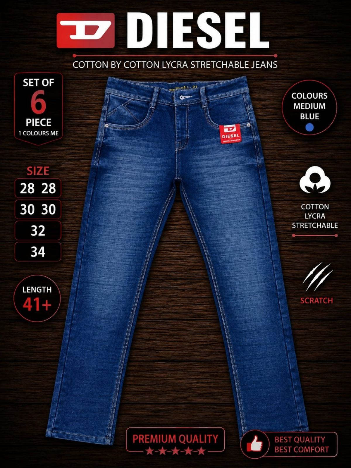 Updry Men's Denim Jeans