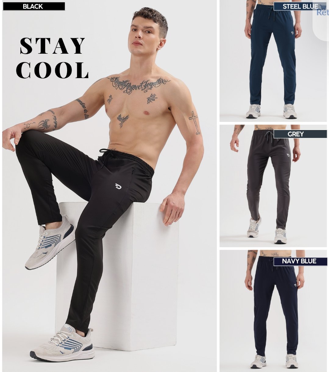 Imported Ns Parachute Lycra Lower (20% Lycra 145 GSM)