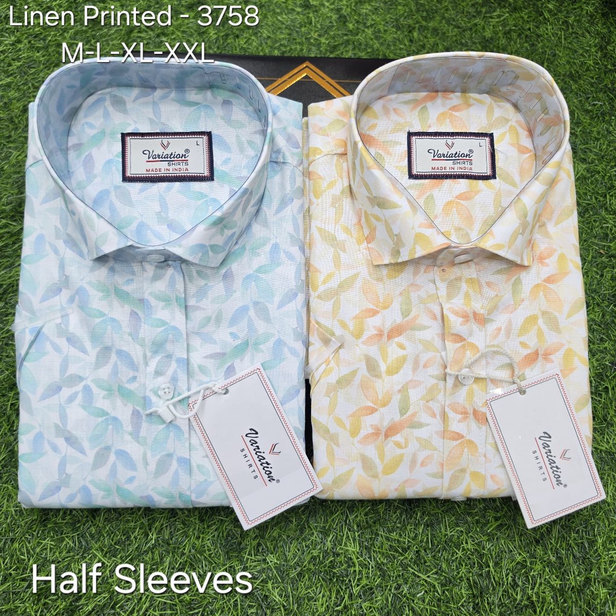 Variation Linen Printed Men's Shirts- 3758