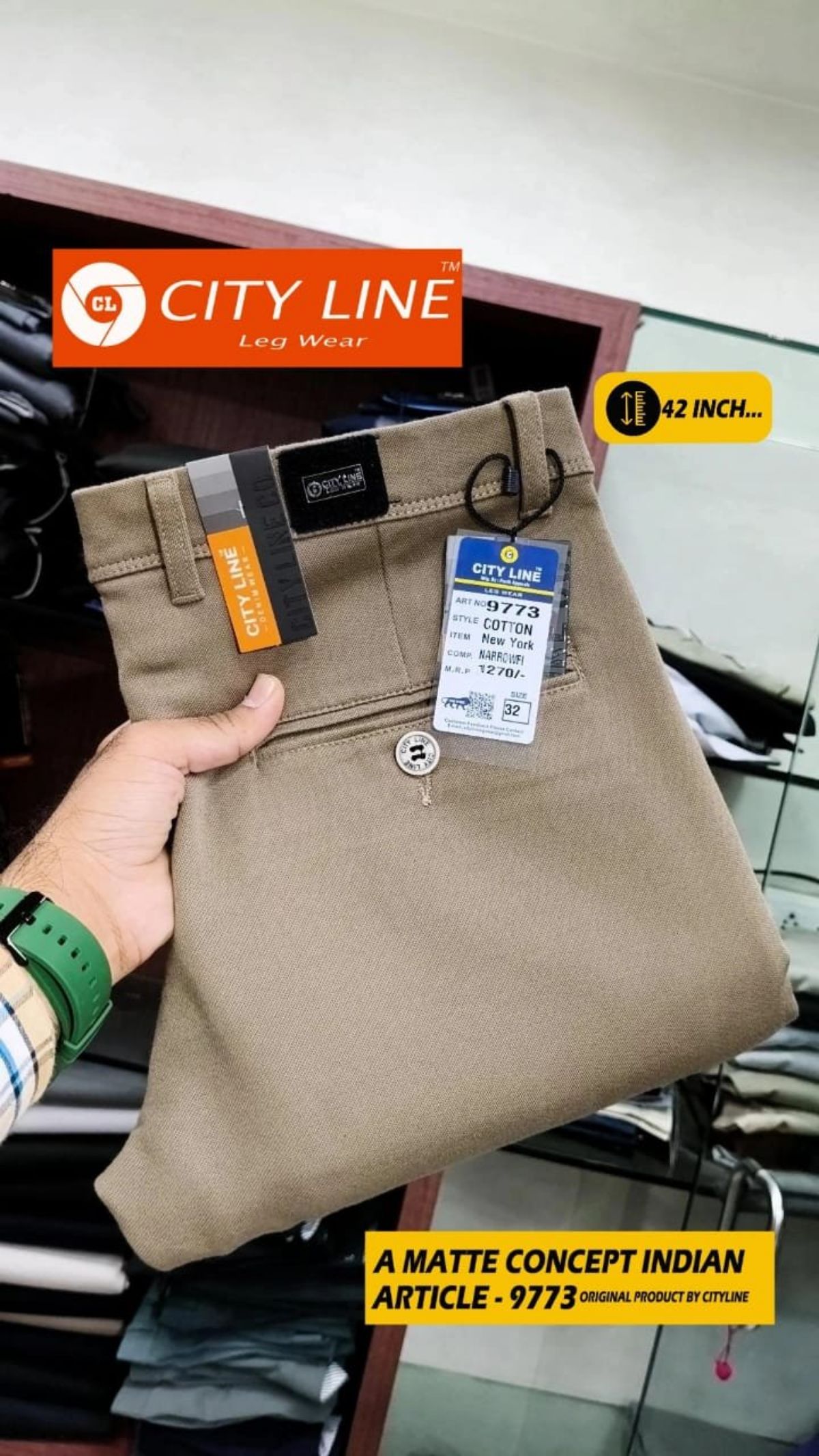 Men's Premium Formal Pants -9773