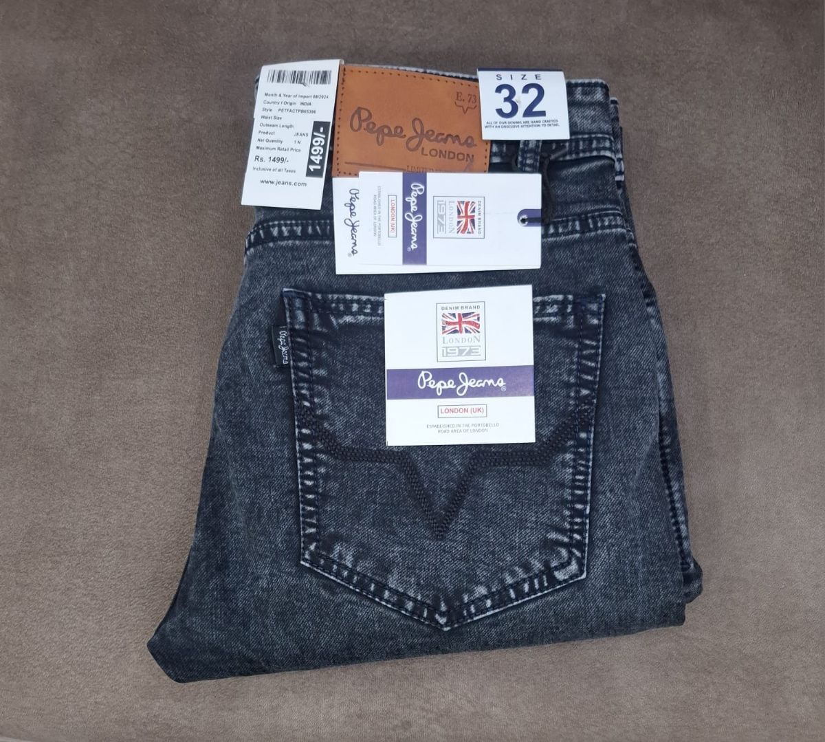 Men's Denim Jeans By Mac Hardy- Black