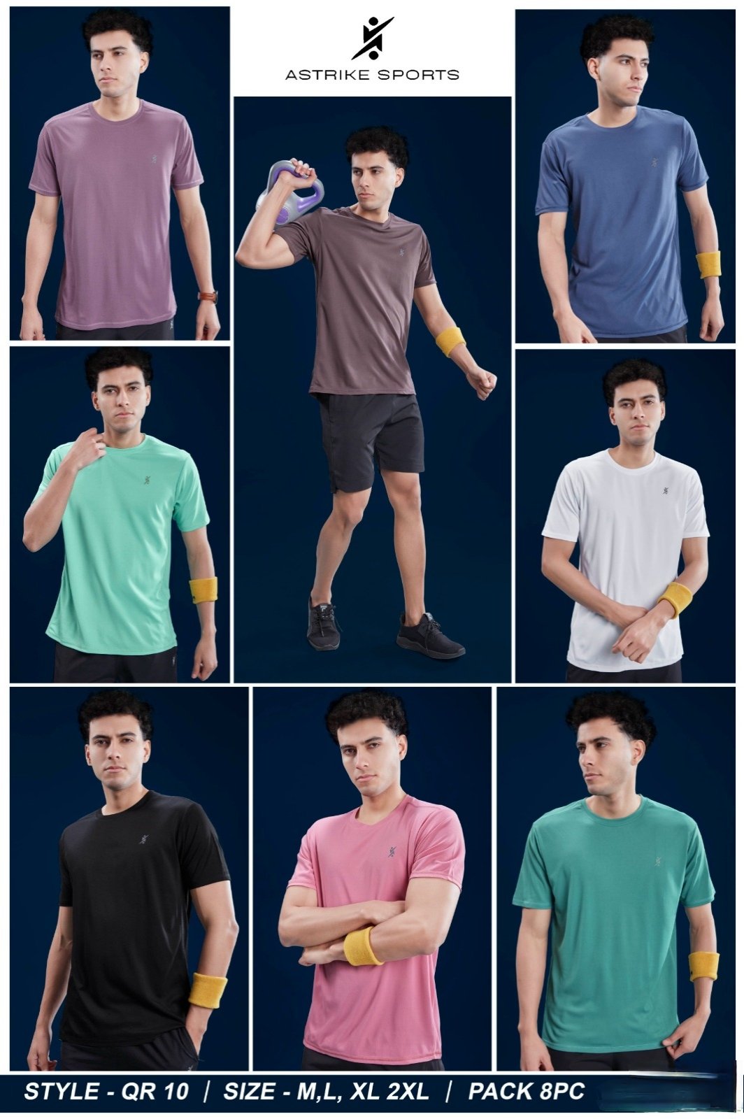 Men's T-Shirts Set- QR-10
