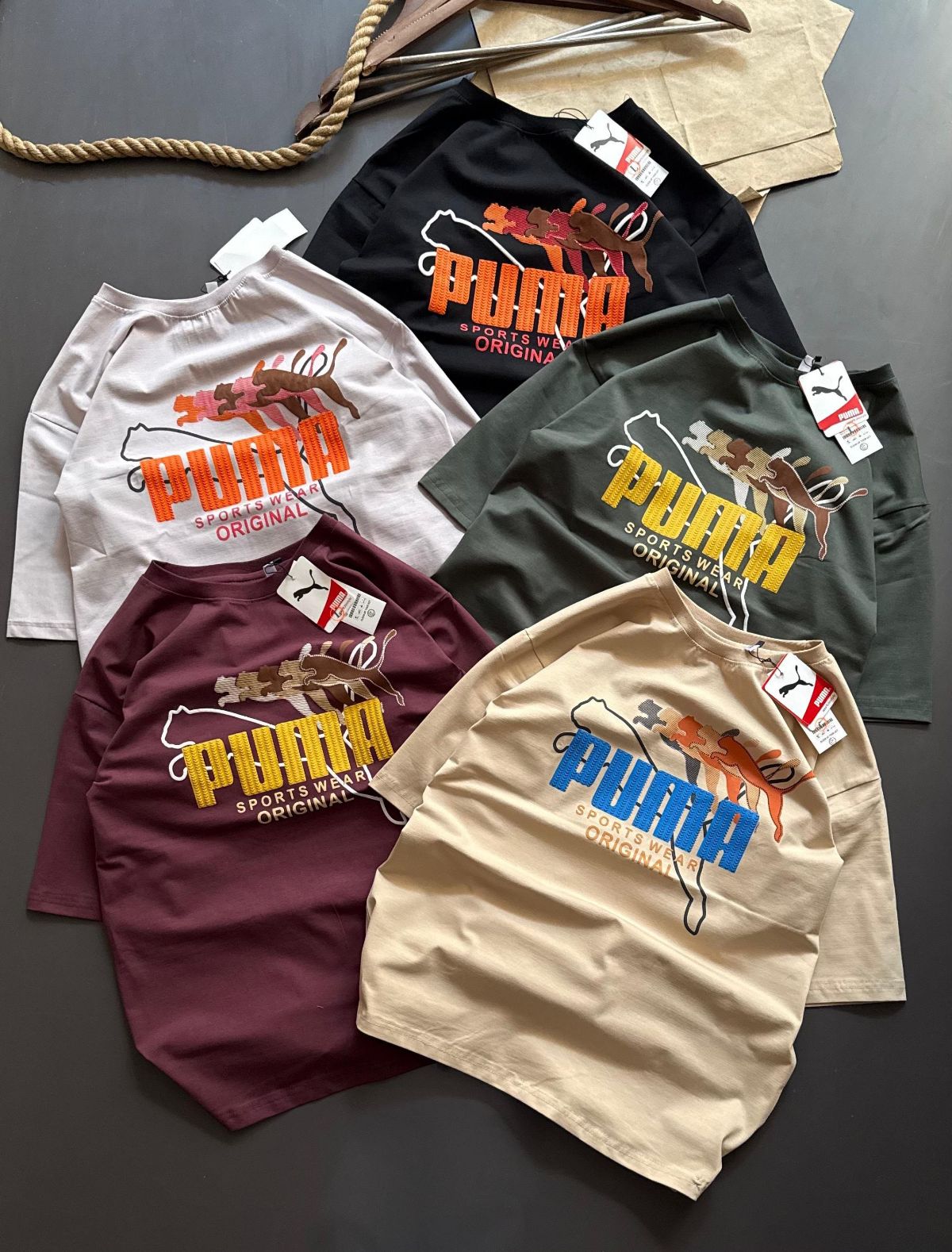 Cotton Lycra Drop Shoulder T-shirts Set