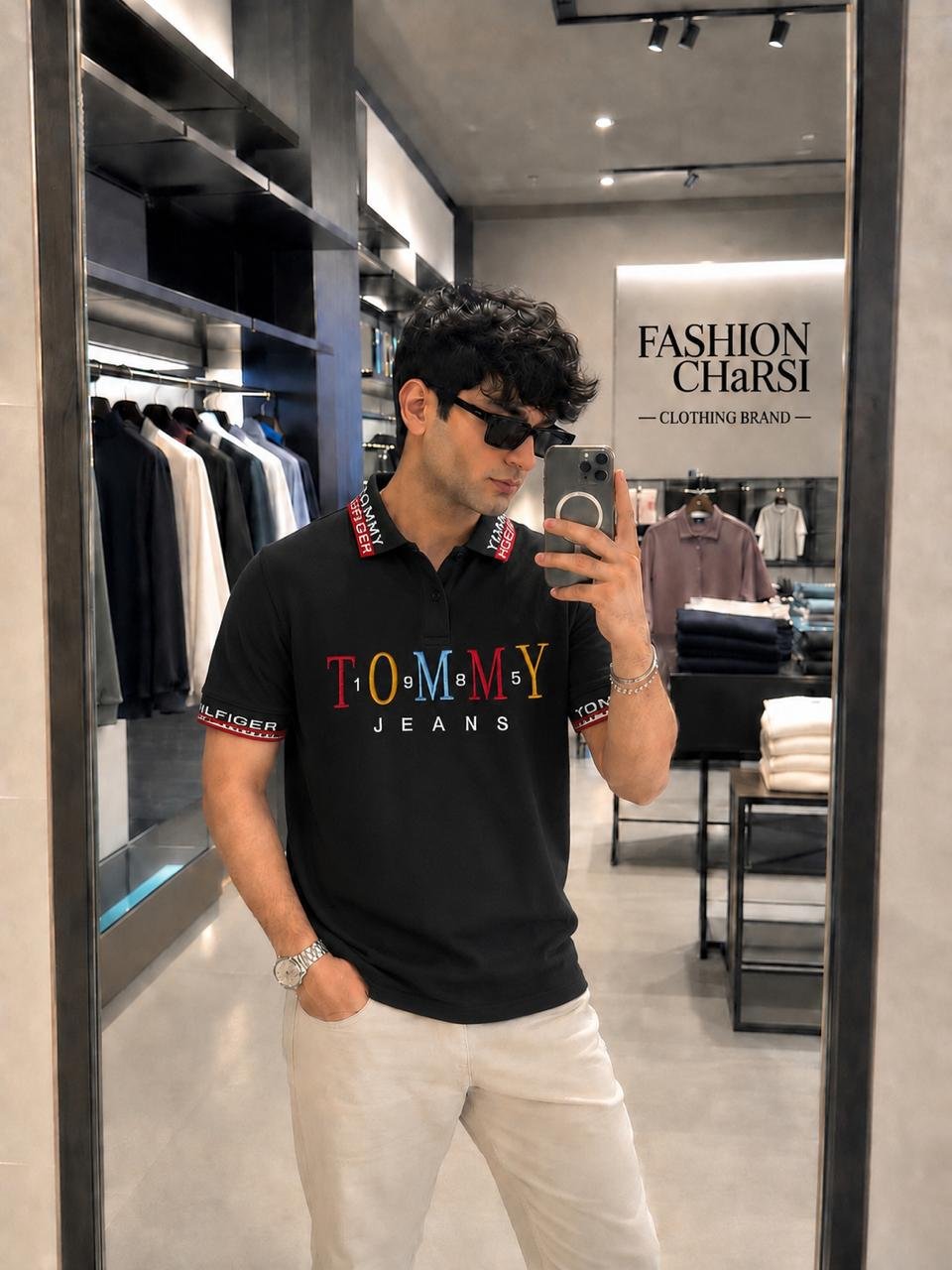 COTTON MATTY LYCRA COLLAR TSHIRT FOR MEN