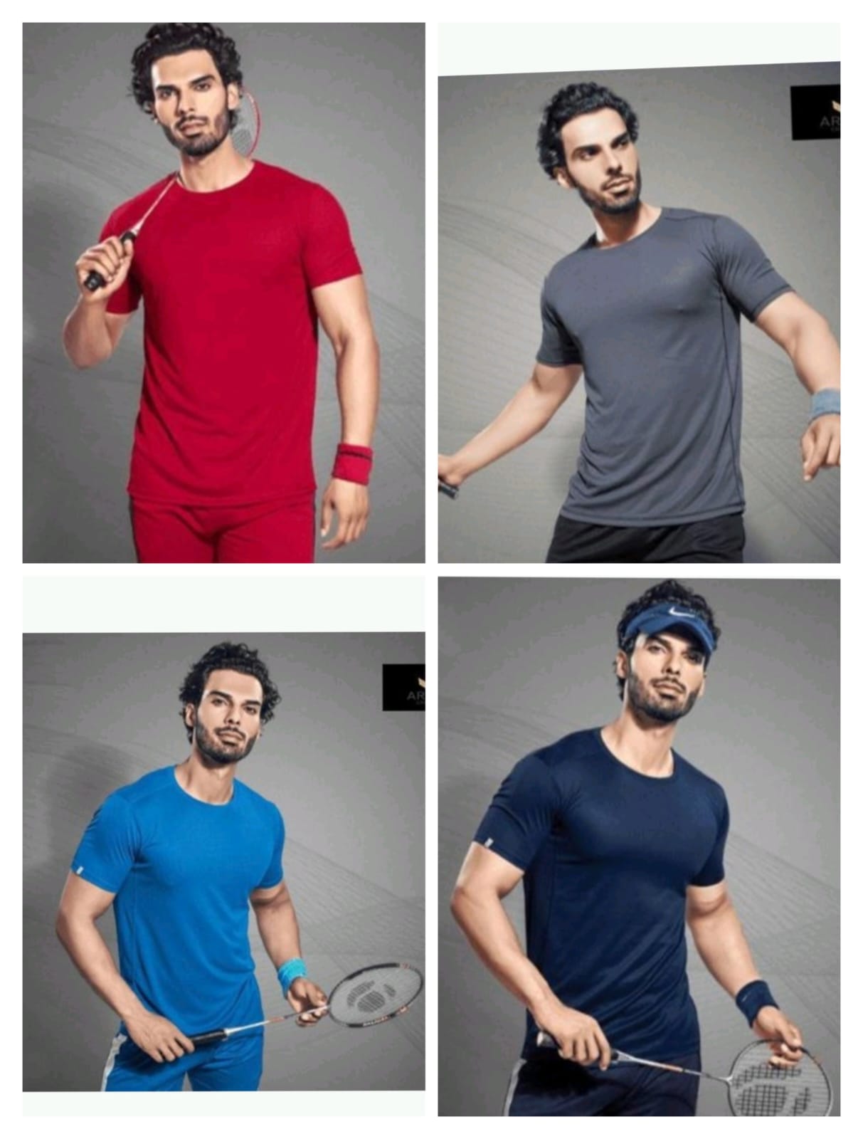 Mens Half Sleeve Round Neck Dotknit Tshirt