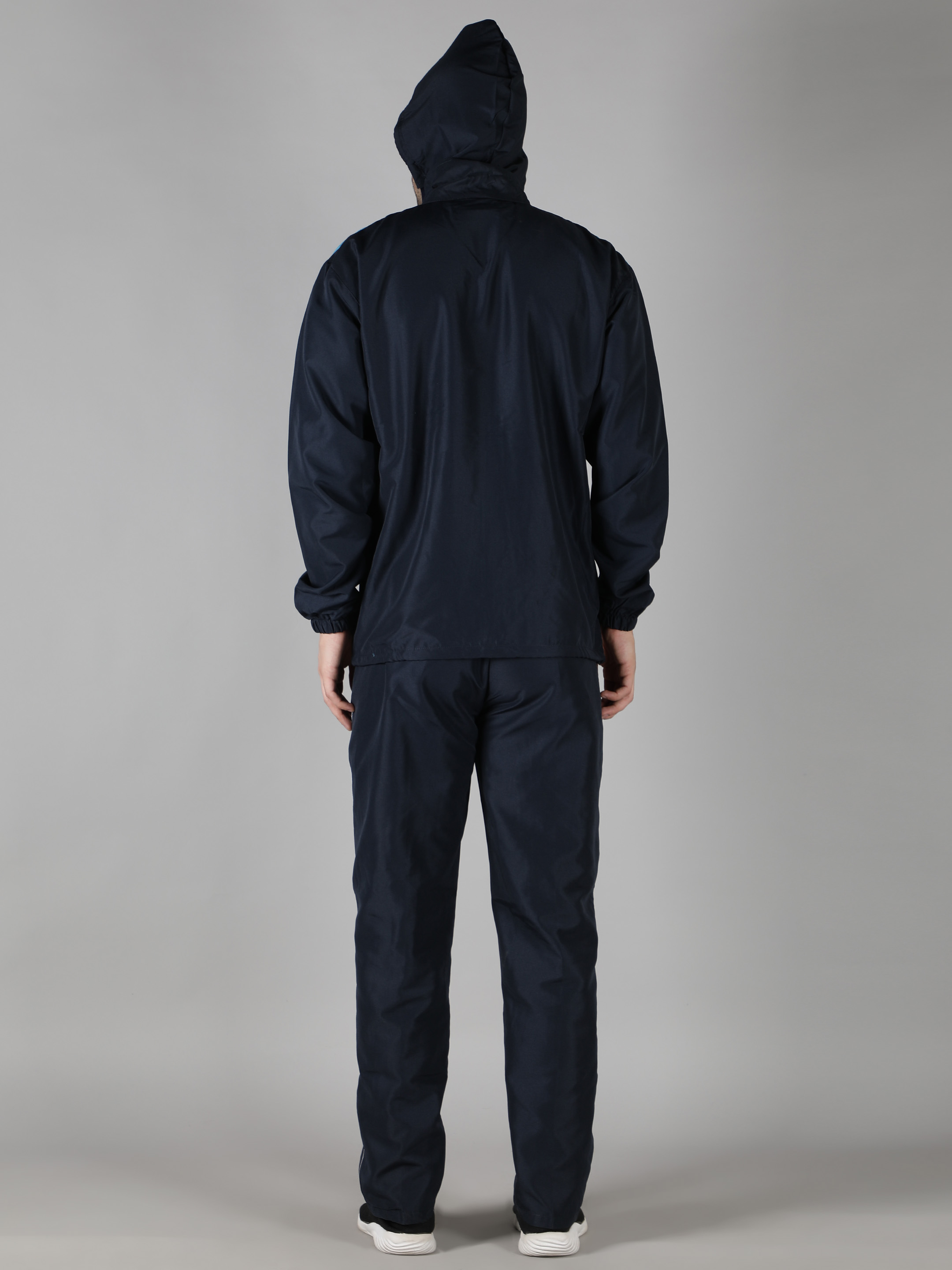 Men's Tracksuit449B-Black/Cyan/White-L-TZ