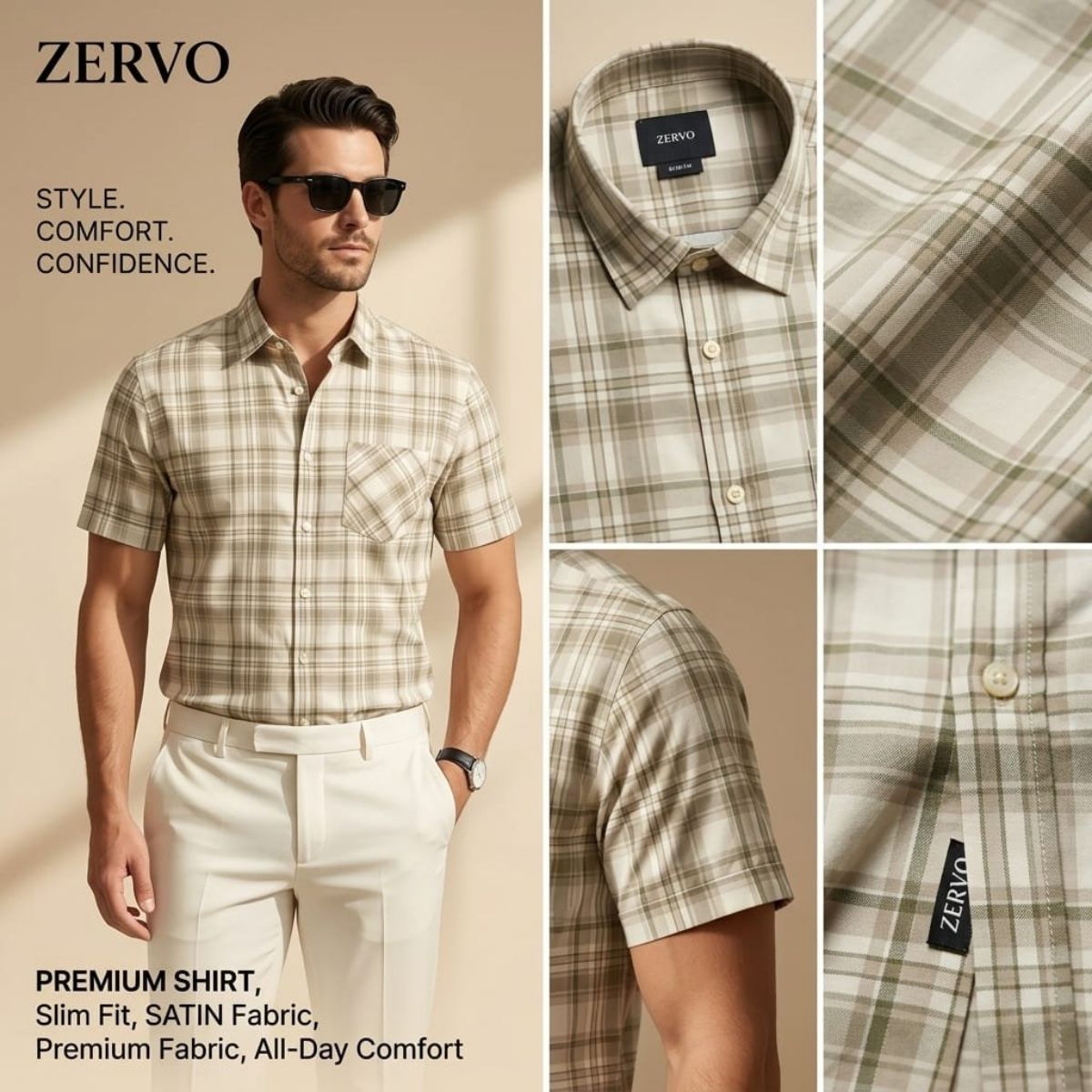 Zervo Men's Cotton Printed Shirts