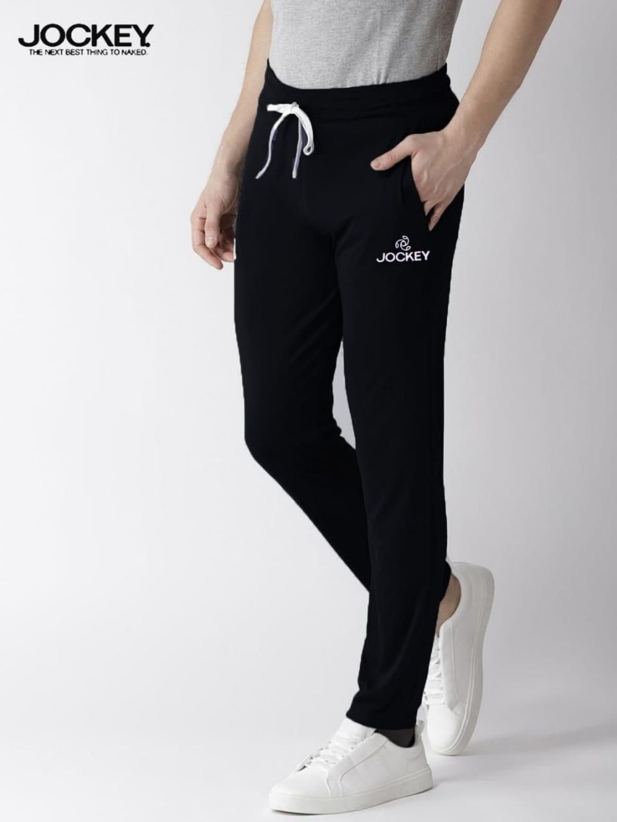 Jockey mens jogger without bottom cuff loopknit