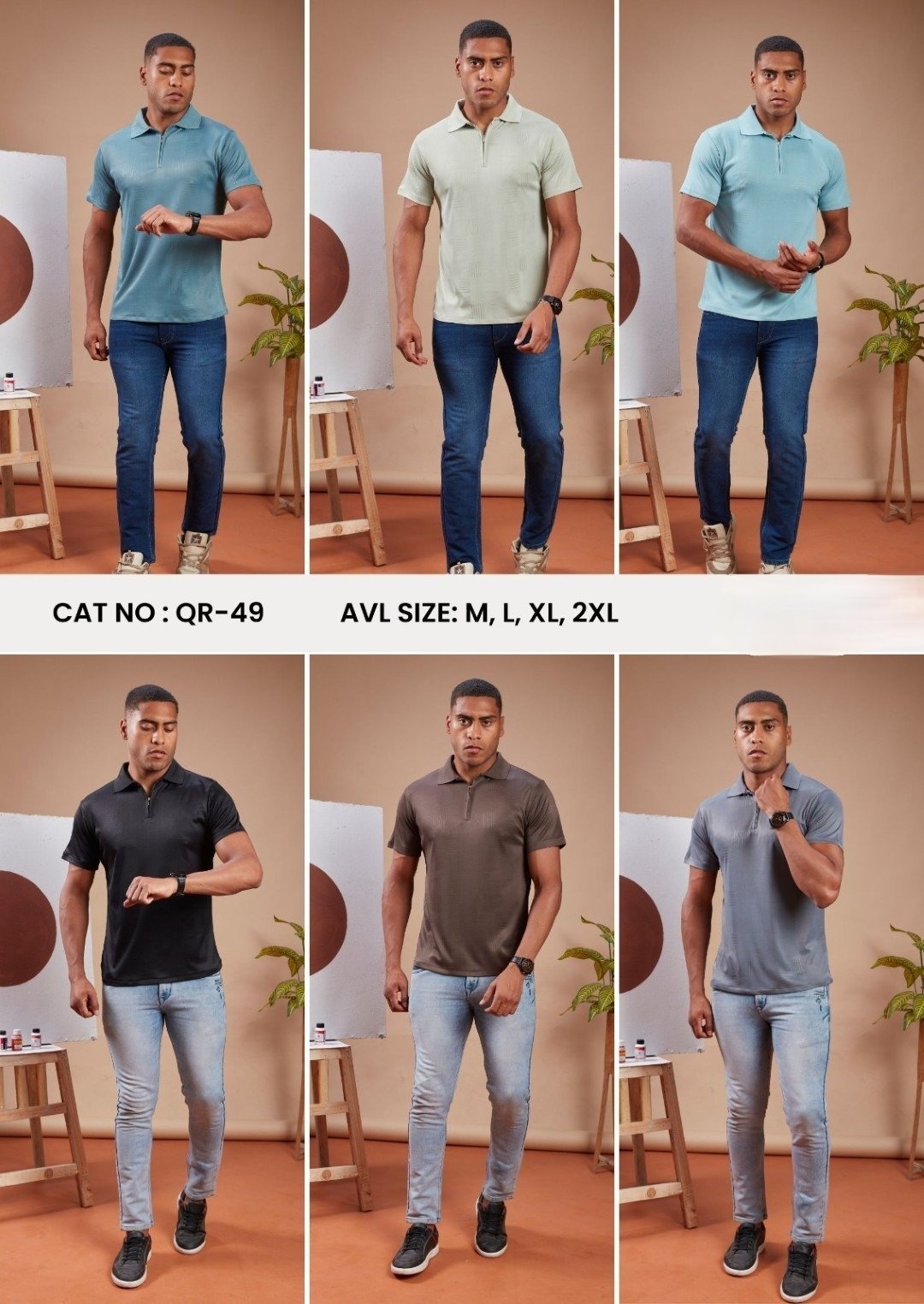 Men's T-Shirts Set- QR-49