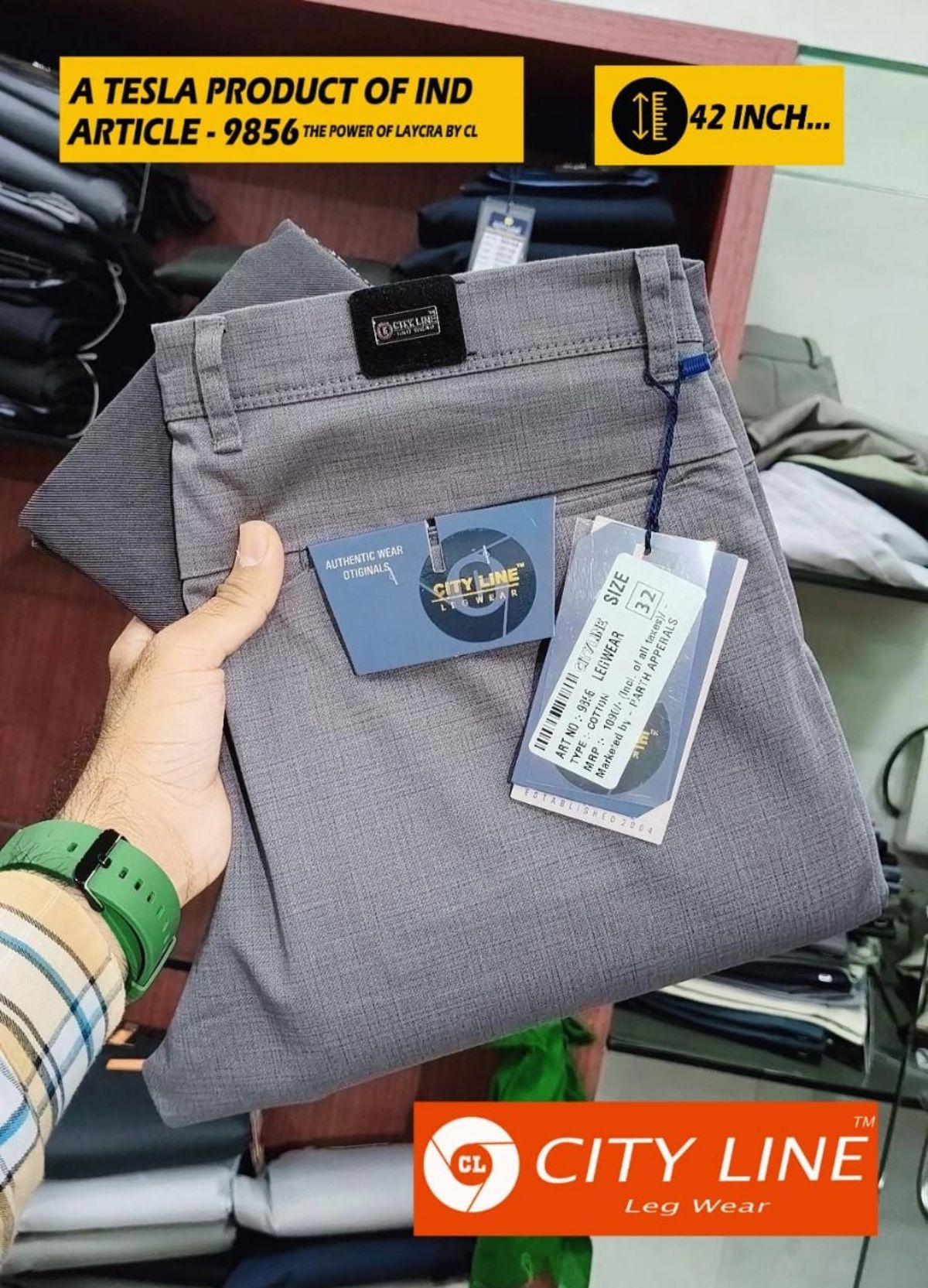 Men's Premium Formal Pants -9856
