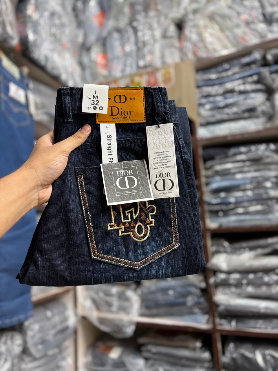 Men's OD Slub Black Jeans